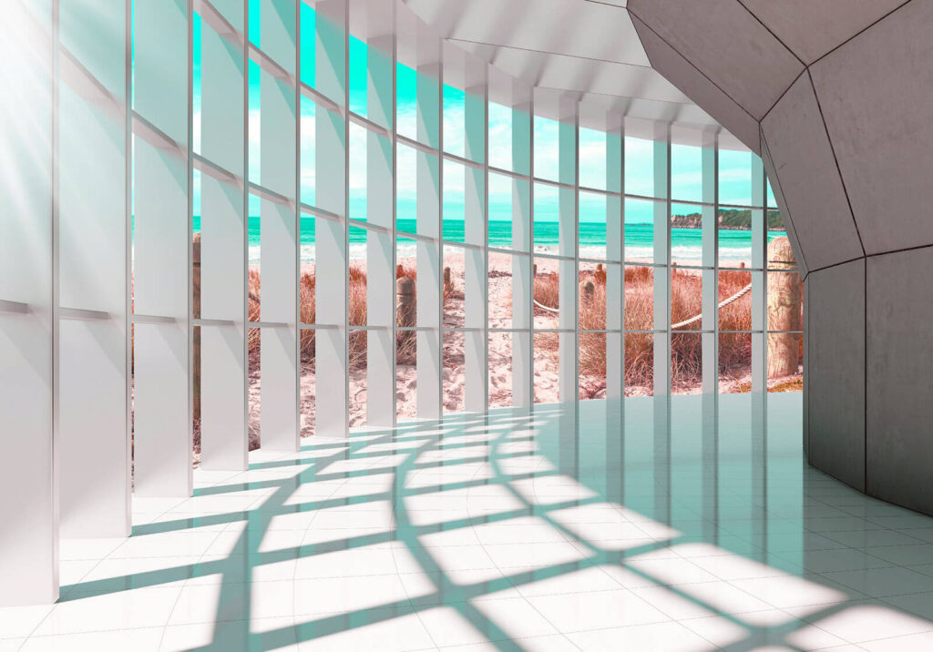 Large room with large windows Large room with large windows