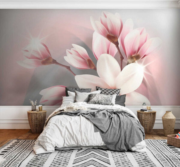 Soft petals in gentle embrace Soft petals in gentle embrace