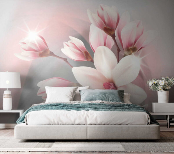 Soft petals in gentle embrace Soft petals in gentle embrace