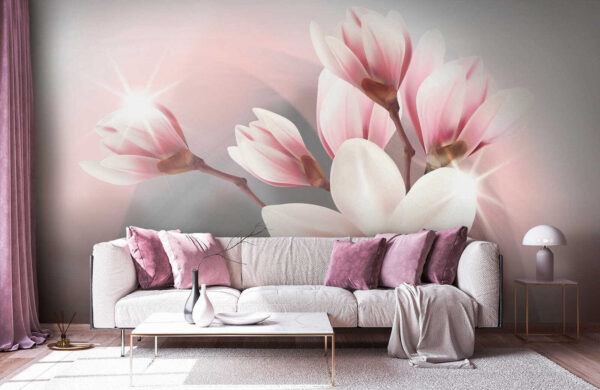 Soft petals in gentle embrace Soft petals in gentle embrace