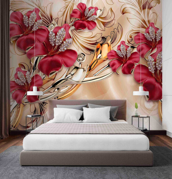 Elegant floral design with intricate details. Elegant floral design with intricate details.