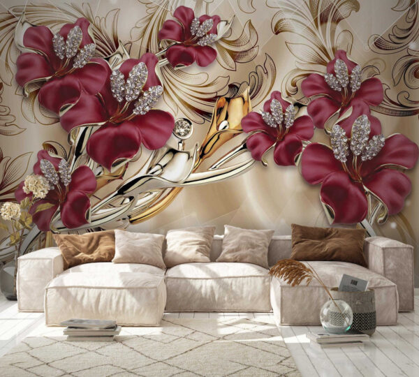 Elegant floral design with intricate details. Elegant floral design with intricate details.