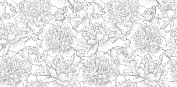 Pattern of flowers and leaves Pattern of flowers and leaves