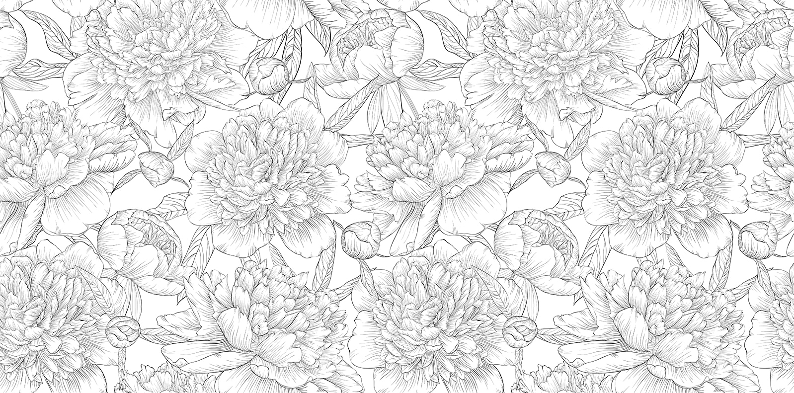 Pattern of flowers and leaves Pattern of flowers and leaves