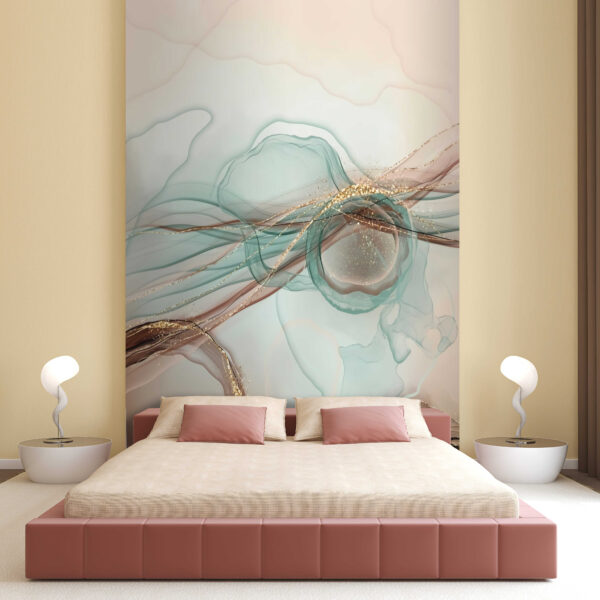 Abstract waves in soft pastel tones. Abstract waves in soft pastel tones.
