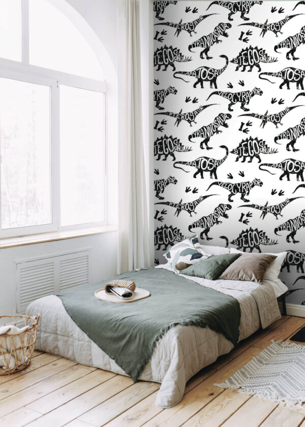 Pattern of dinosaurs with words Pattern of dinosaurs with words