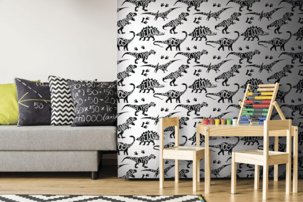 Pattern of dinosaurs with words Pattern of dinosaurs with words