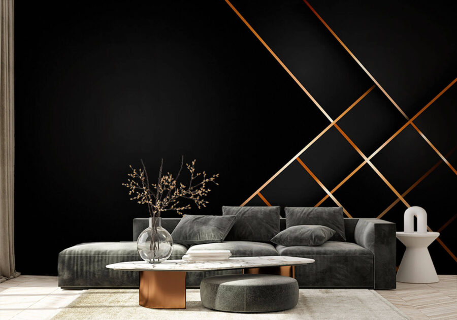 Abstract lines on a dark background