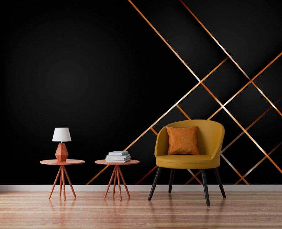 Abstract lines on a dark background