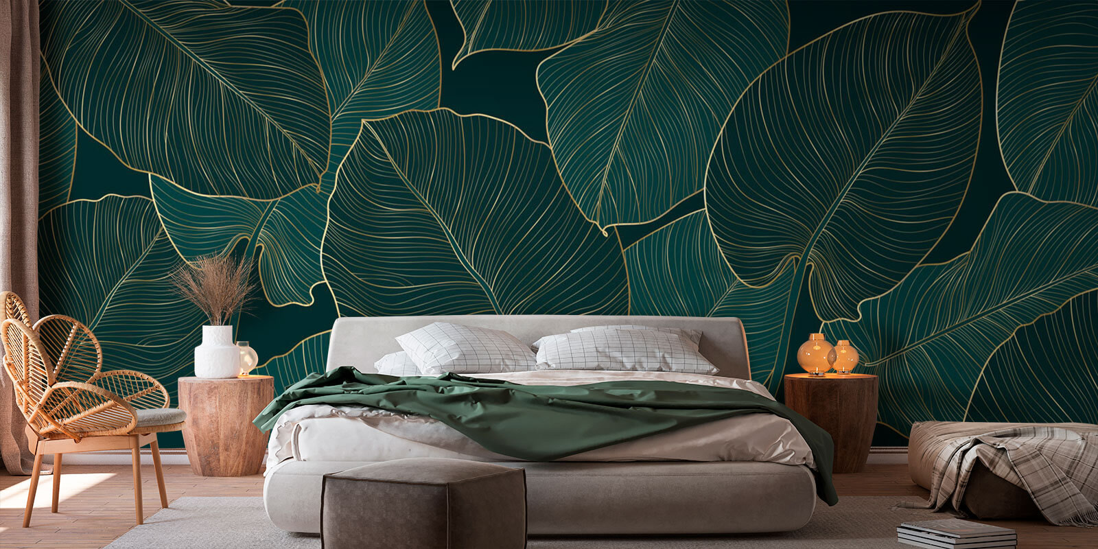 Elegant leaves with intricate details