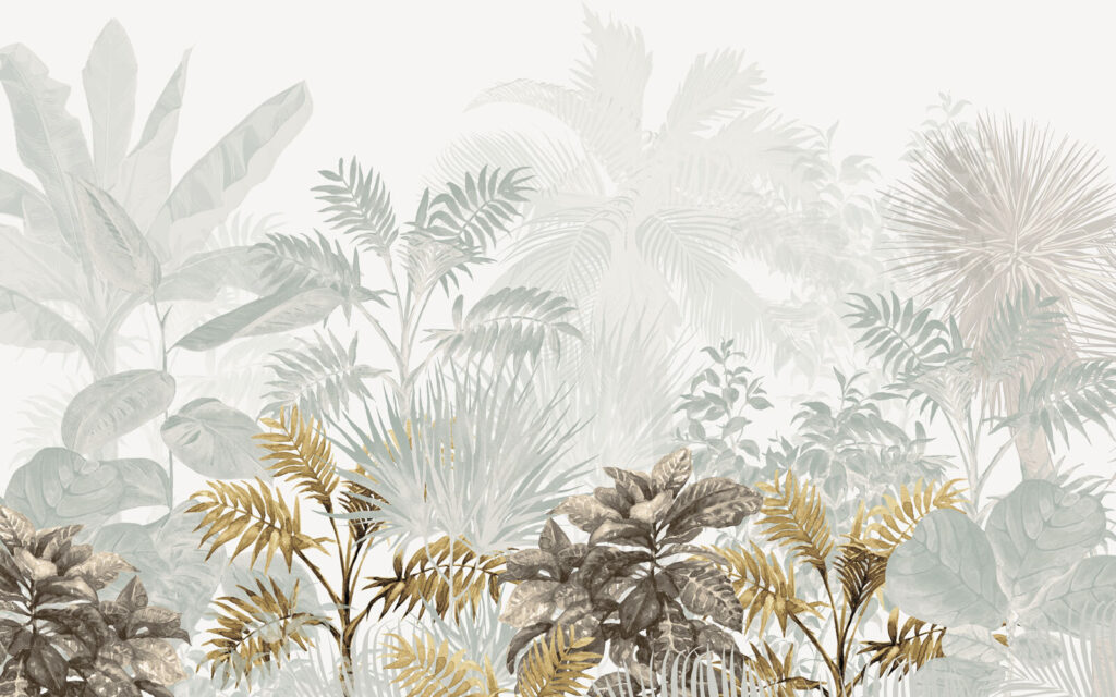 Group of plants with leaves Group of plants with leaves