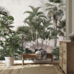 Wall murals Group of palm trees