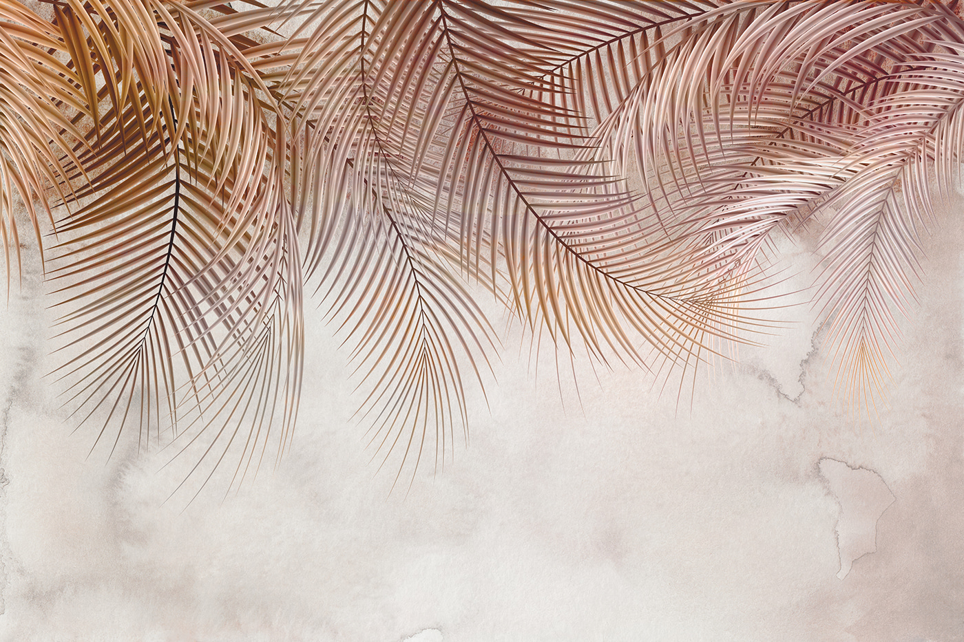 Delicate palms against a soft backdrop Delicate palms against a soft backdrop