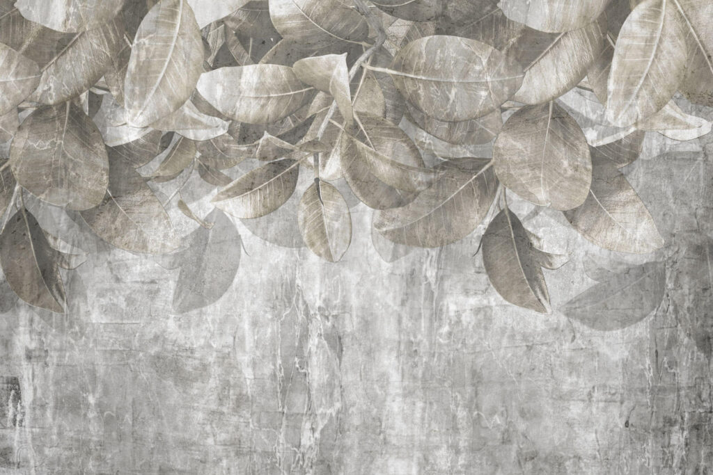 Gentle leaves on textured backdrop Gentle leaves on textured backdrop