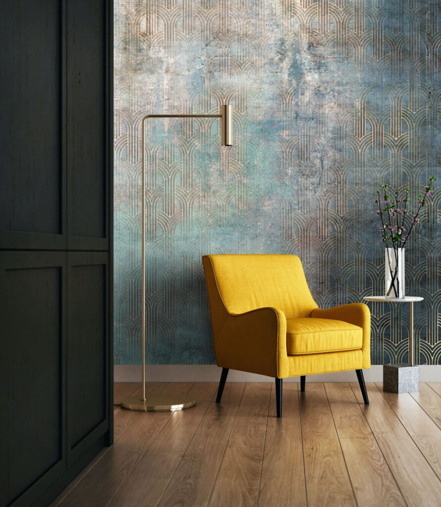 Wall with a pattern