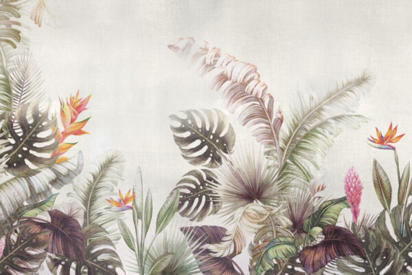 Vibrant tropical foliage and flowers. Vibrant tropical foliage and flowers.