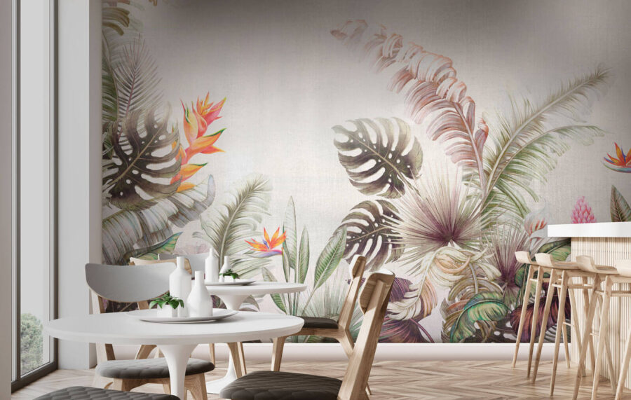 Vibrant tropical foliage and flowers. Vibrant tropical foliage and flowers.