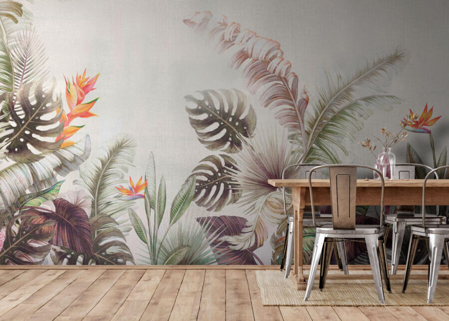 Vibrant tropical foliage and flowers. Vibrant tropical foliage and flowers.