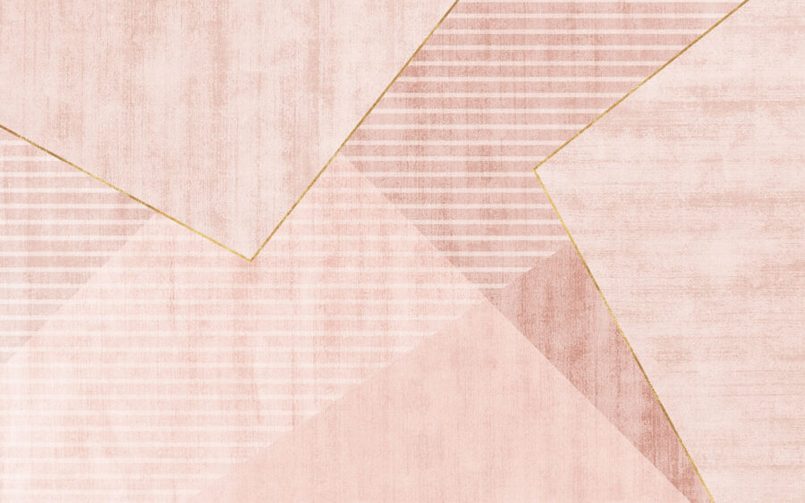 Wall murals Blush Tones in Geometric Harmony - Image 4
