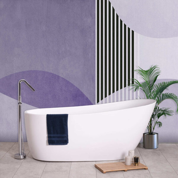 Wall mural Wall mural A purple and black geometric design (SKU: u74075v4)