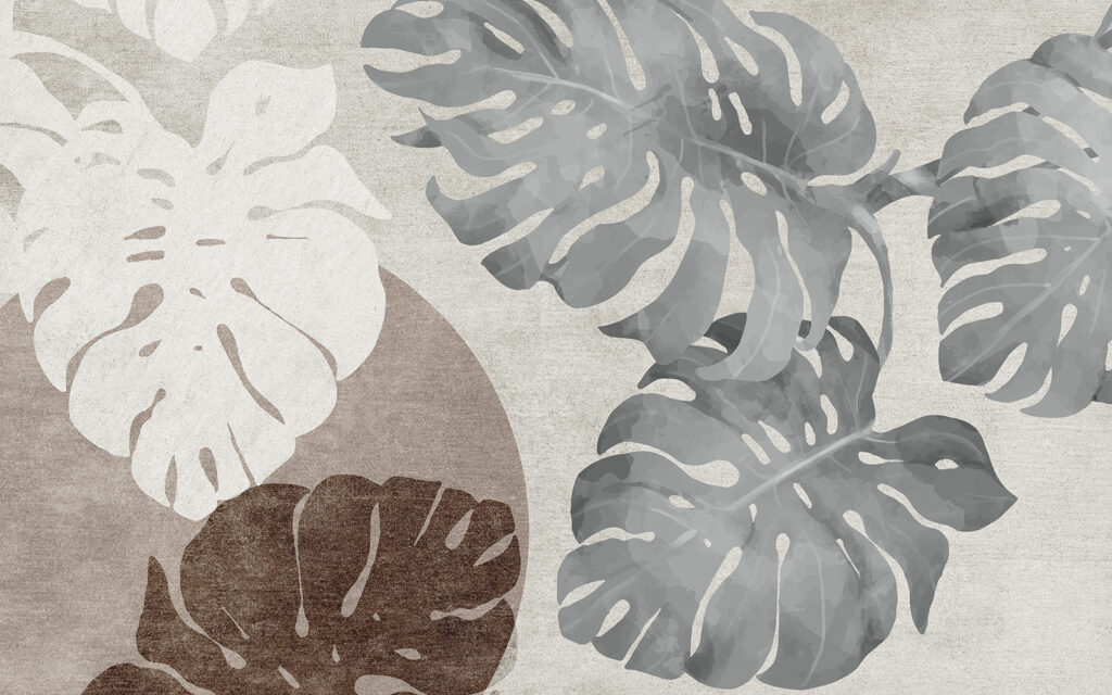 Elegant foliage in monochrome tones Elegant foliage in monochrome tones