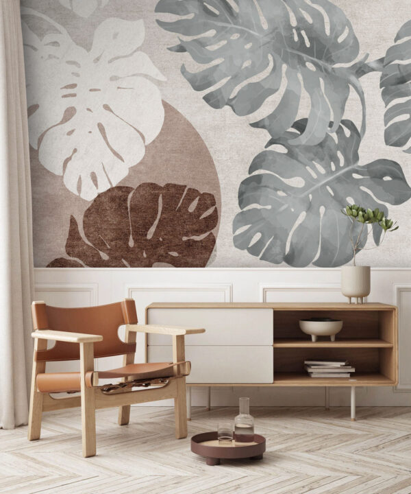 Elegant foliage in monochrome tones Elegant foliage in monochrome tones