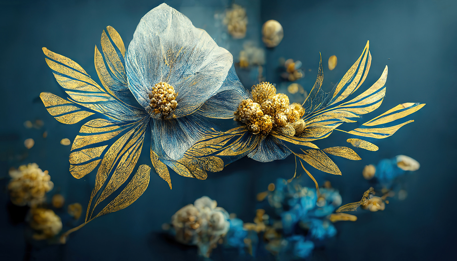 Ethereal blossoms in midnight dreams