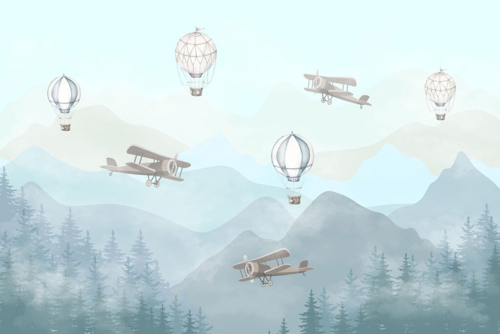 Group of airplanes flying in the sky Group of airplanes flying in the sky