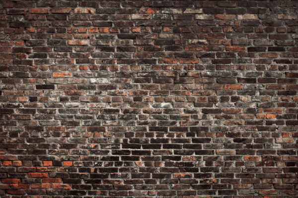 Brick wall with black and red bricks Brick wall with black and red bricks
