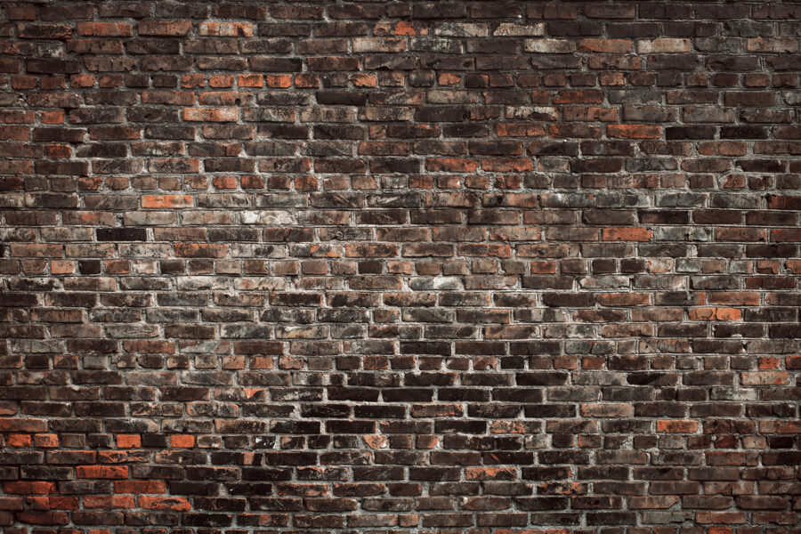 Wall murals Brick wall with black and red bricks - Image 6