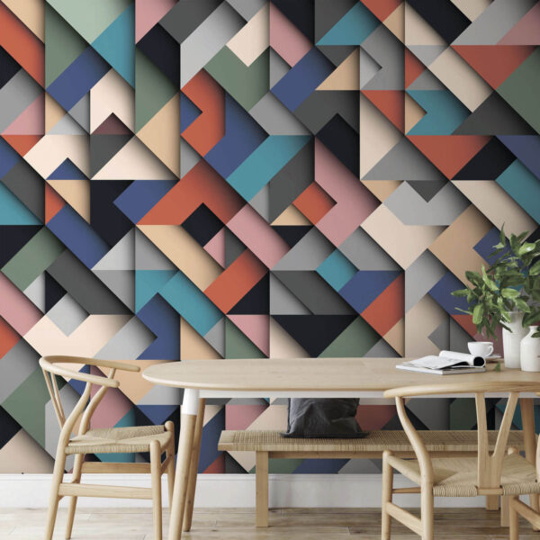 Multicolored pattern of squares Multicolored pattern of squares