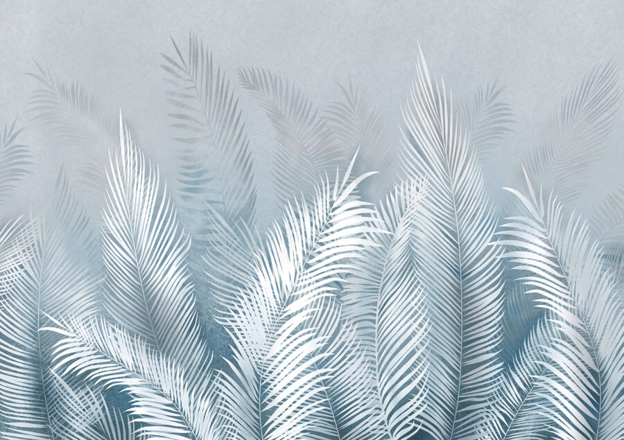 A white feathered leaves