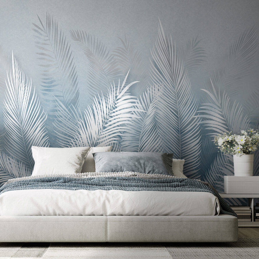 A white feathered leaves