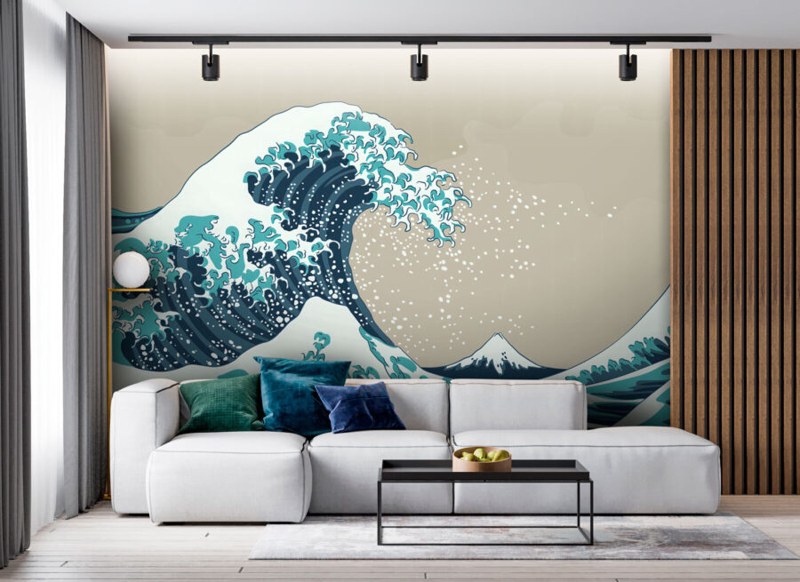 Large wave of water