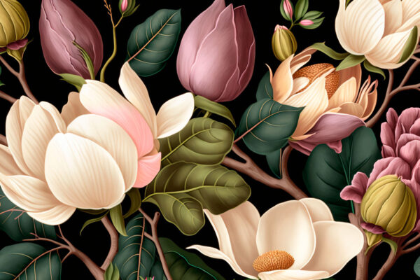 Elegant floral composition on dark background Elegant floral composition on dark background