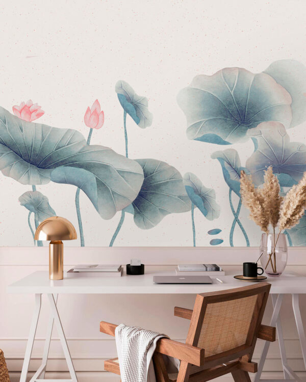 Delicate blooms on serene foliage Delicate blooms on serene foliage