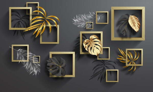 Elegant foliage in geometric harmony Elegant foliage in geometric harmony