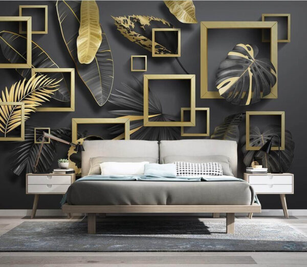 Elegant foliage in geometric harmony Elegant foliage in geometric harmony
