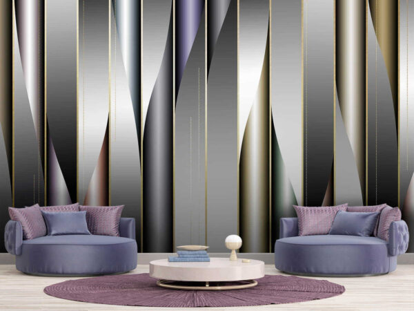 Wall murals Sleek lines in elegant composition (SKU: u79536) Wall murals Wall murals Sleek lines in elegant composition (SKU: u79536)