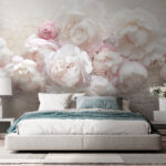 Wall murals Group of white flowers