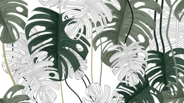Lush green leaves in harmony Lush green leaves in harmony