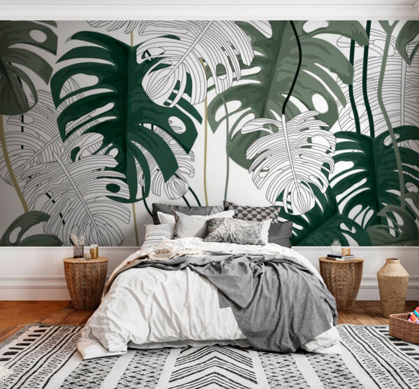 Lush green leaves in harmony Lush green leaves in harmony