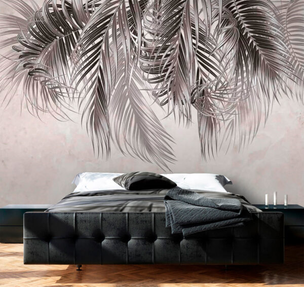 Elegant palm leaves on light background u79639pib1m 600x566 - Elegant palm leaves on light background - tegory