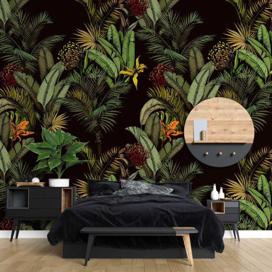 Wall murals Pattern of tropical plants - Image 2