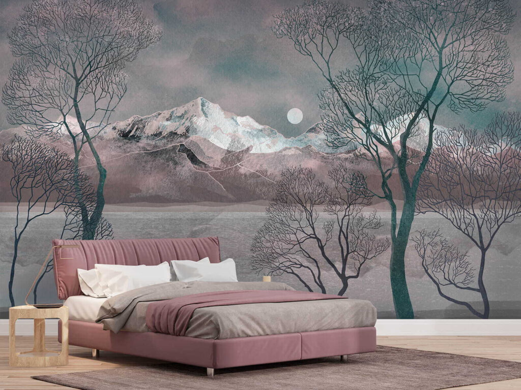 Landscape with trees and mountains u80027pib1m 1024x768 - Landscape with trees and mountains - tegory