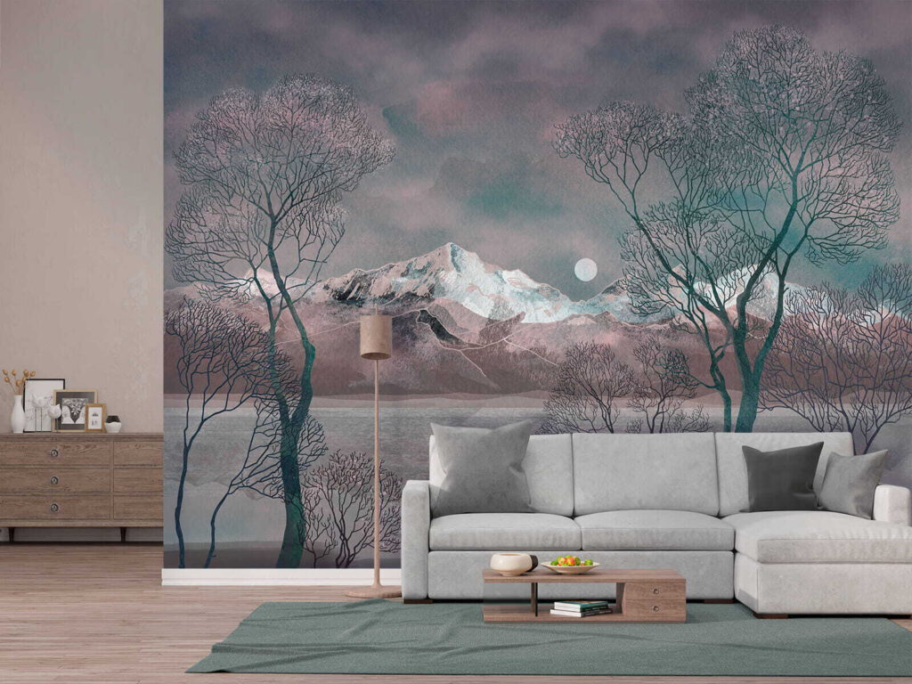 Landscape with trees and mountains u80027pig1 1024x768 - Landscape with trees and mountains - tegory