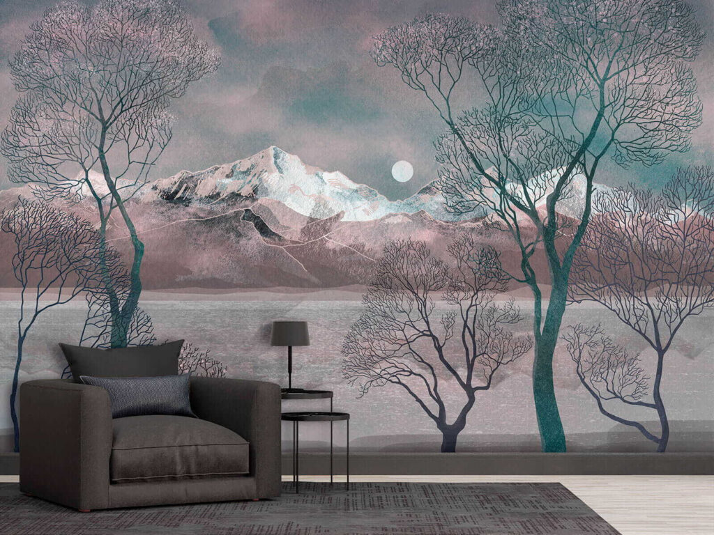 Landscape with trees and mountains u80027pig2 1024x768 - Landscape with trees and mountains - tegory