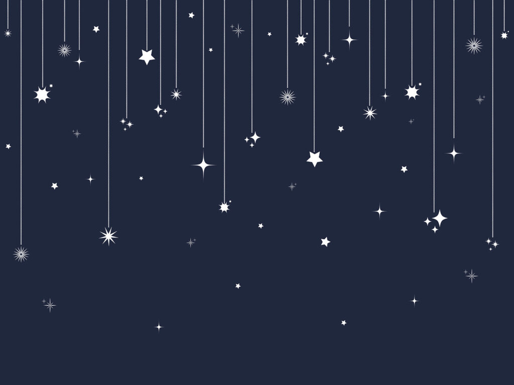 Stars and snowflakes from lines