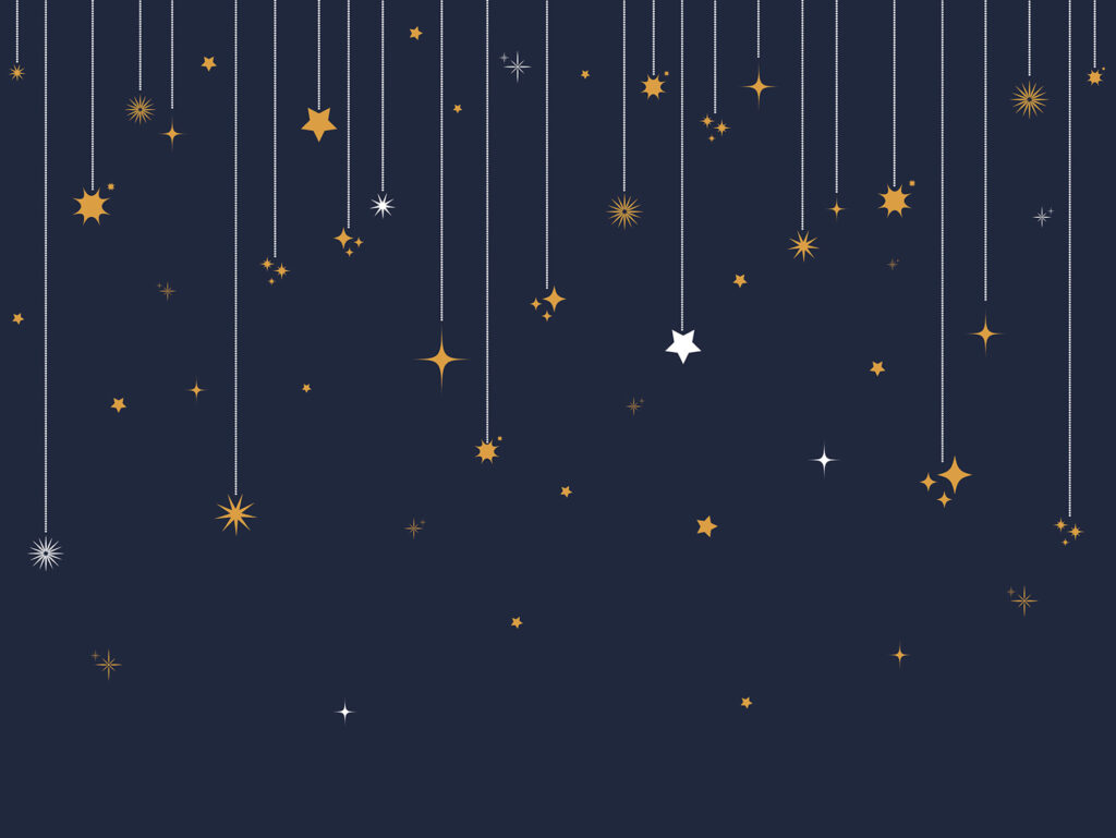 Stars and snowflakes from strings Stars and snowflakes from strings