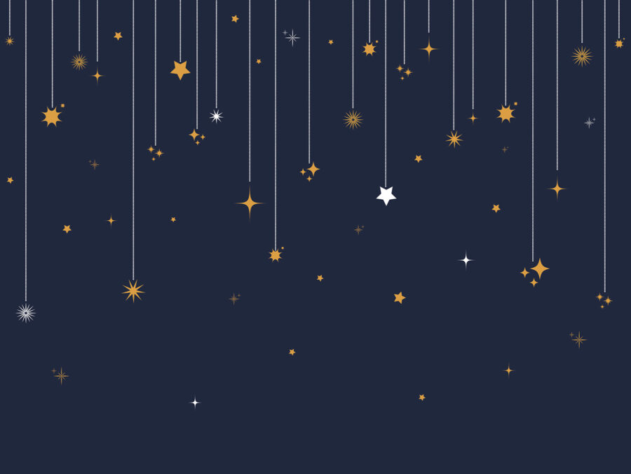 Stars and snowflakes from strings